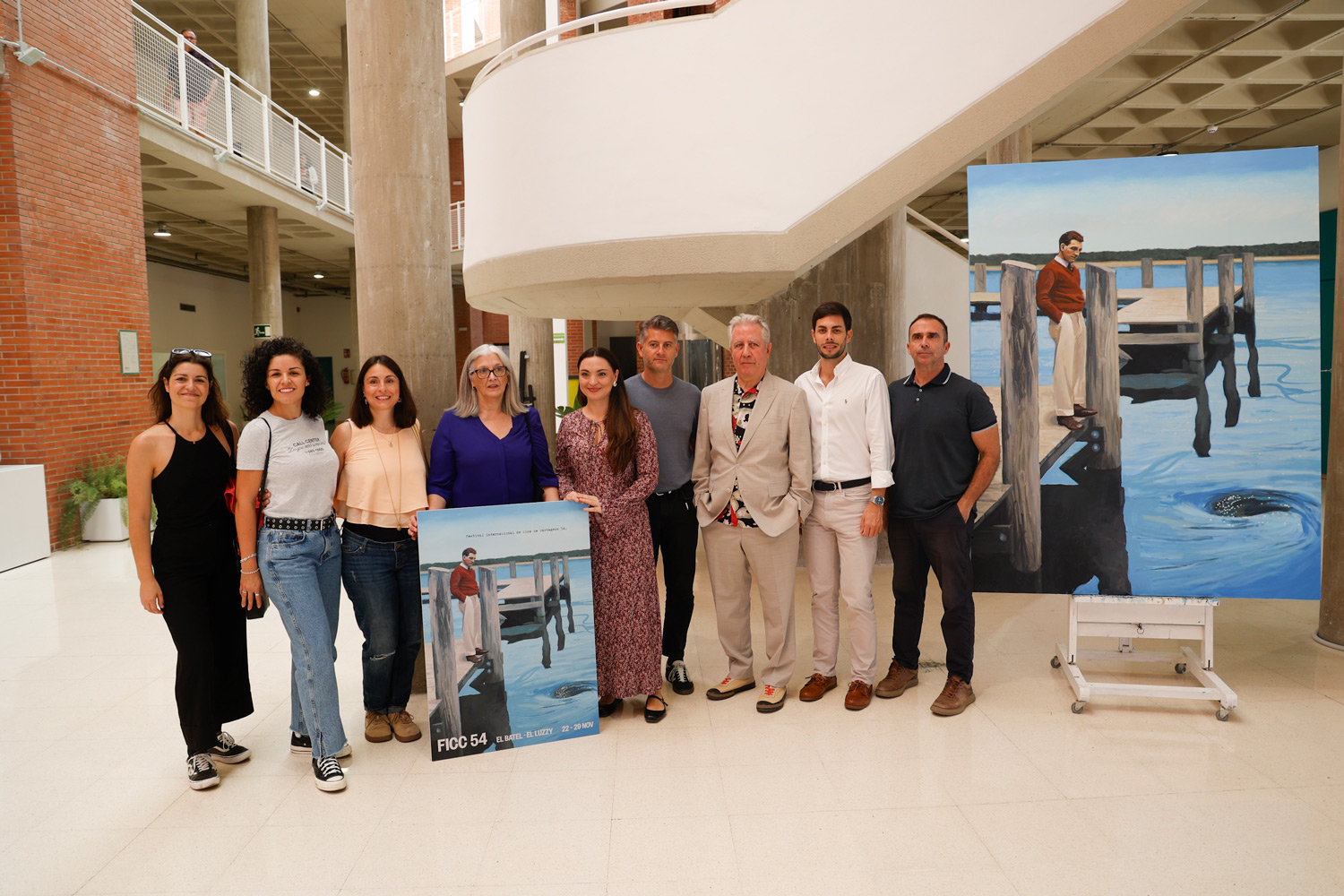 Equipo del festival de Cartagena, Charris y el equipo de la concejalía de Cultura