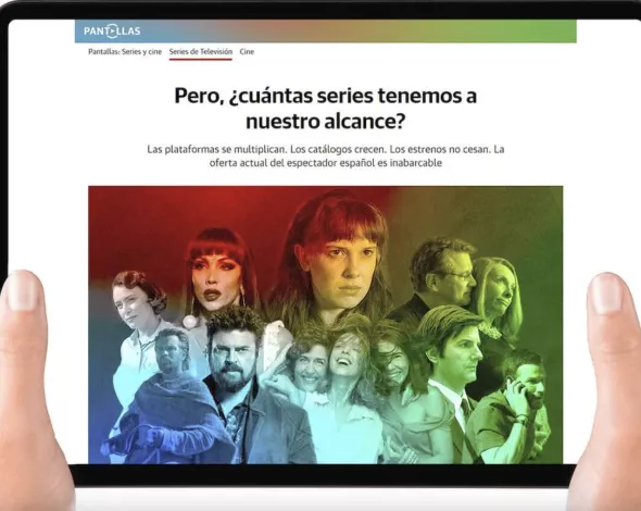 Imagen de la sección web de Pantallas